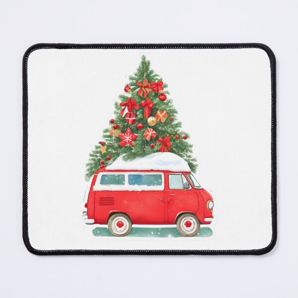 Item preview, Snowing christmas tree with red van designed and sold by Jayjaynaenae.