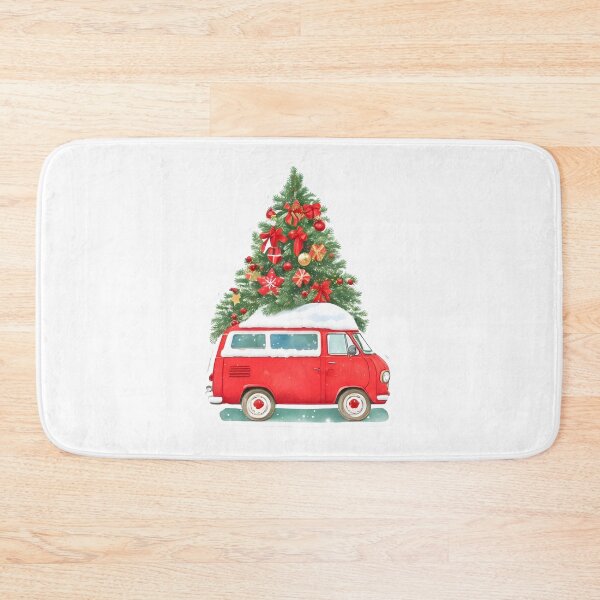 Item preview, Snowing christmas tree with red van designed and sold by Jayjaynaenae.