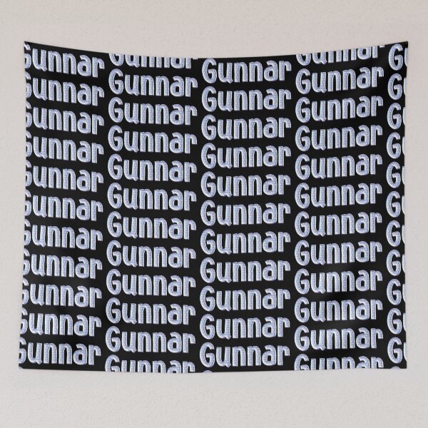 Item preview, Blue Love Gunnar Name Label (Black) designed and sold by NormadWorld.