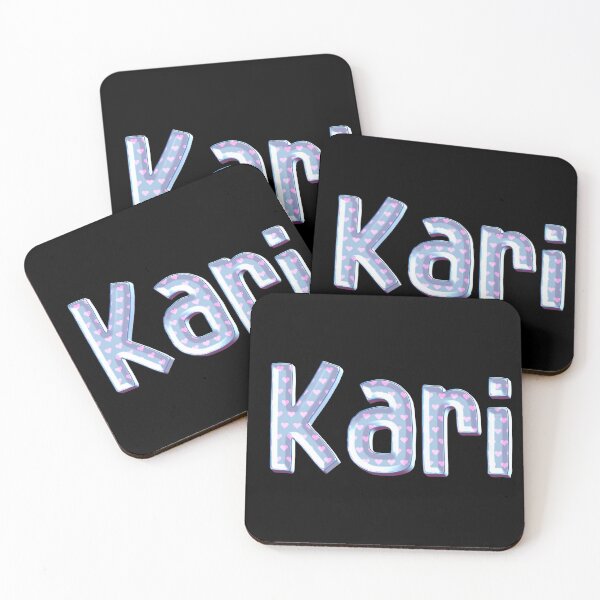 Item preview, Blue Love Kari Name Label (Black) designed and sold by NormadWorld.