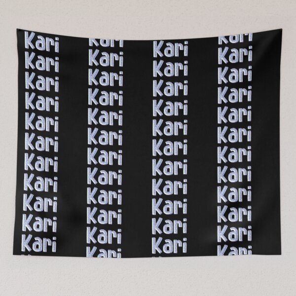 Item preview, Blue Love Kari Name Label (Black) designed and sold by NormadWorld.