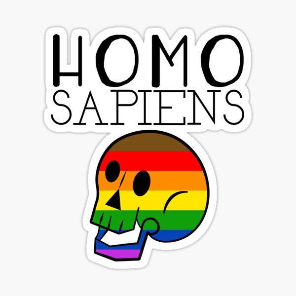 Homo Sapien Pride Shirt Sticker