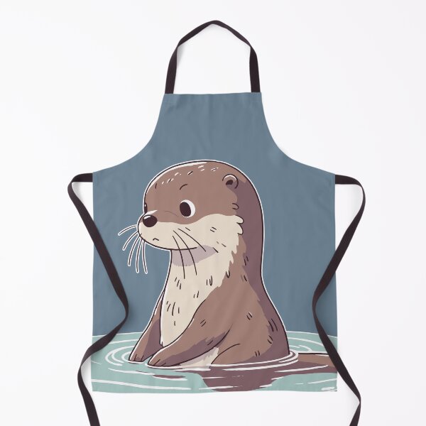 Item preview, contemplative otter designed and sold by Lunaire Designs.