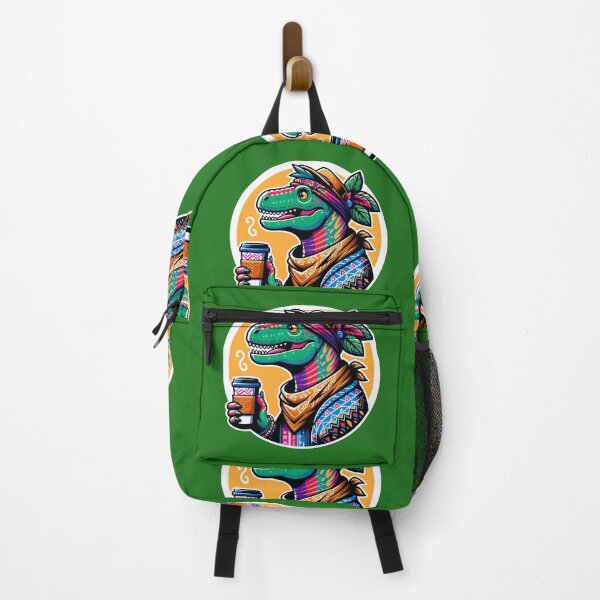 Item preview, Dinosaur Holding a colorful Cup of Coffee designed and sold by LILY ROSE.