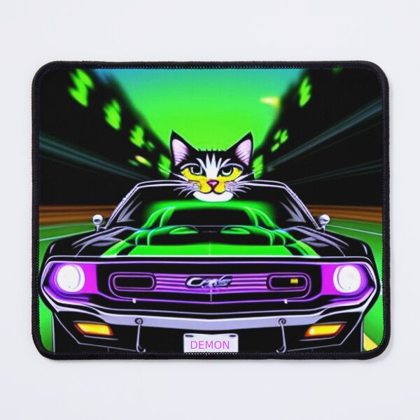 Item preview, Psychedelic Trippy Cat Speeding On Freeway designed and sold by TheDarkWardrobe.