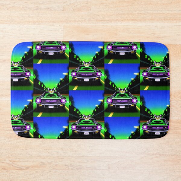 Item preview, Psychedelic Trippy Cat Speeding On Freeway designed and sold by TheDarkWardrobe.