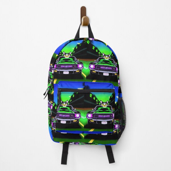 Item preview, Psychedelic Trippy Cat Speeding On Freeway designed and sold by TheDarkWardrobe.