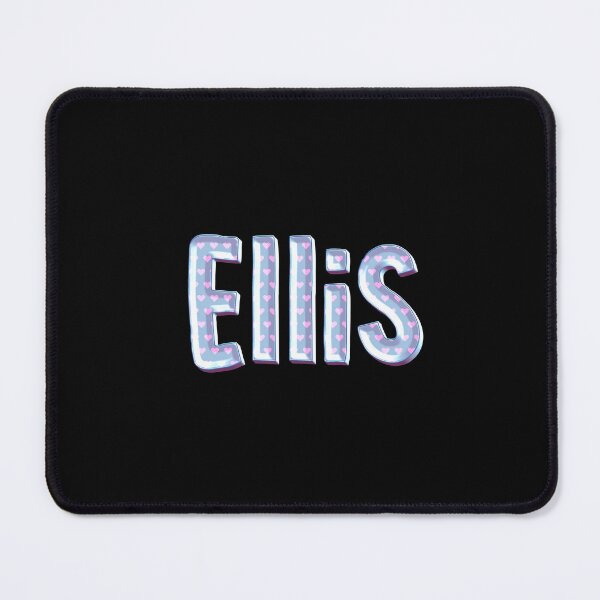 Item preview, Blue Love Ellis Name Label (Black) designed and sold by NormadWorld.