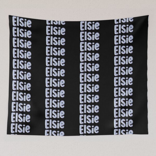 Item preview, Blue Love Elsie Name Label (Black) designed and sold by NormadWorld.