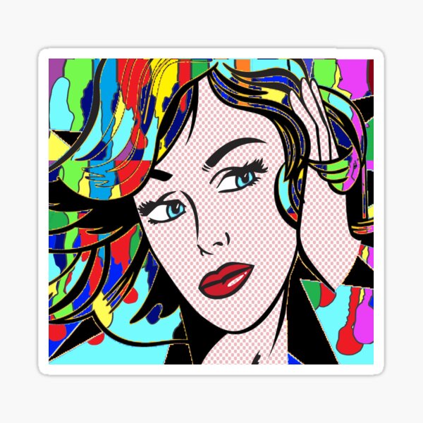 Item preview, Pop Art Comic Goddess designed and sold by LowEndGraphics.