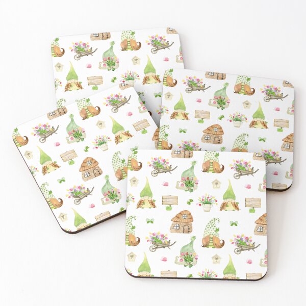 Item preview, Watercolor Spring Gnomes  designed and sold by tapilipa.