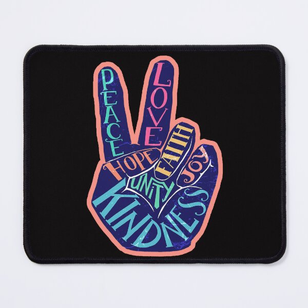 Item preview, hippie sign two fingers peace designed and sold by Ratatatts.