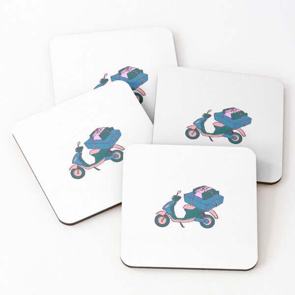 Item preview, Fashion boutique with pink moped and girly clothes designed and sold by ridnaledesigner.