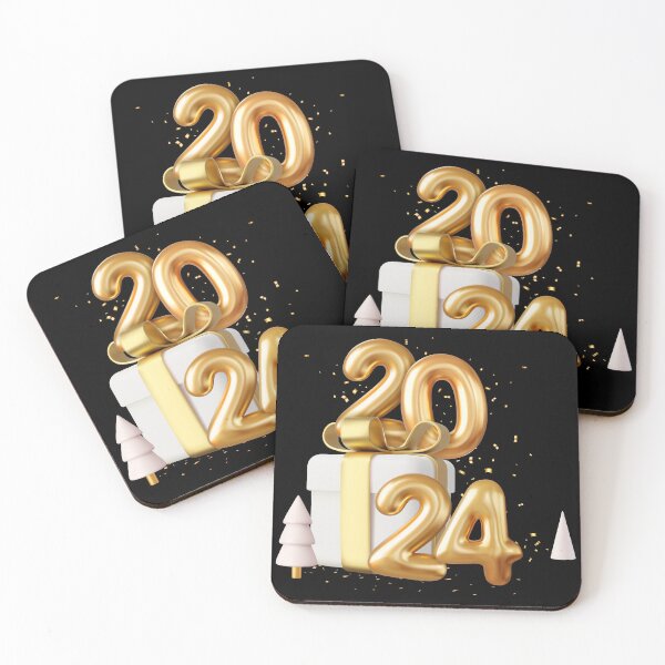 Item preview, 2024 Happy New Year Celebration Typography Design - Festive Holiday Art designed and sold by Gayan-Art.