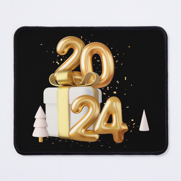 Item preview, 2024 Happy New Year Celebration Typography Design - Festive Holiday Art designed and sold by Gayan-Art.