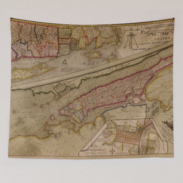 Item preview, Vintage Map of New York City (1821) designed and sold by BravuraMedia.