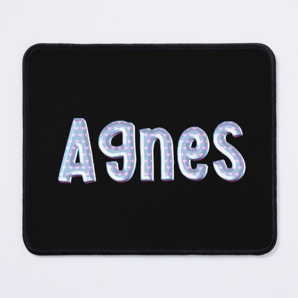 Item preview, Blue Love Agnes Name Label (Black) designed and sold by NormadWorld.