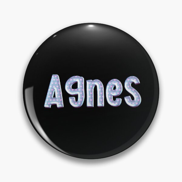Item preview, Blue Love Agnes Name Label (Black) designed and sold by NormadWorld.