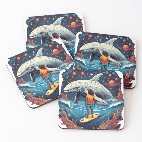 Item preview, A boy standing and looking at a whale designed and sold by wplamkung.