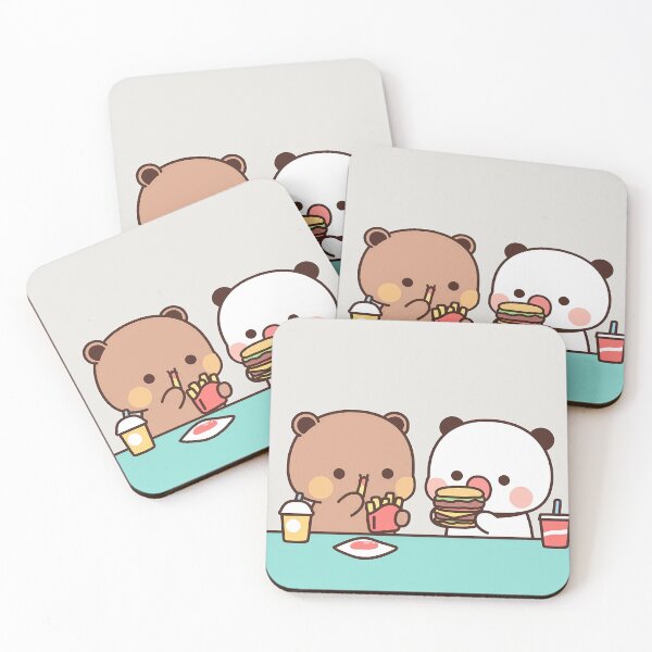Item preview, Bubu and Dudu Foodie | Cute Bear Couple | Panda Yier | Bubu Brownie Bear designed and sold by valeriehsin.