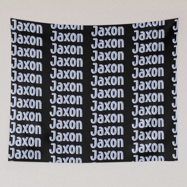 Item preview, Blue Love Jaxon Name Label (Black) designed and sold by NormadWorld.