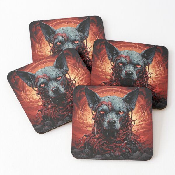 Item preview, Inked Black Dog in Harmony with Gaia designed and sold by ObjCrea123.