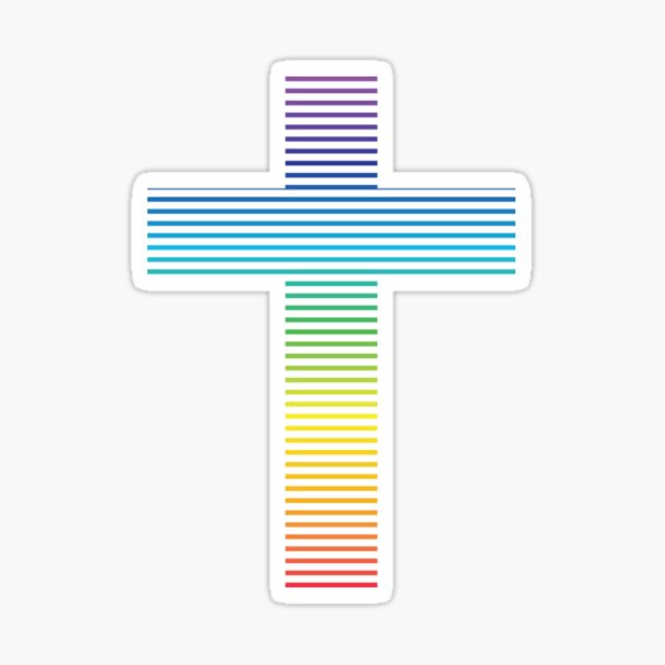 Item preview, Rainbow Cross designed and sold by ChurchMerch316.