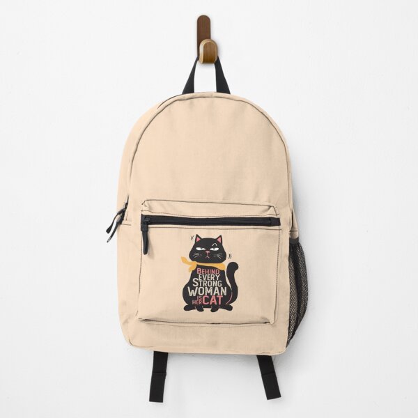 Item preview, Behind Every Strong Woman is Her Cat - Cat Lover designed and sold by LazyCaat.