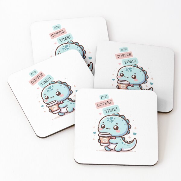Item preview, Baby Dinosaur Holding a Cup of Coffee designed and sold by LILY ROSE.