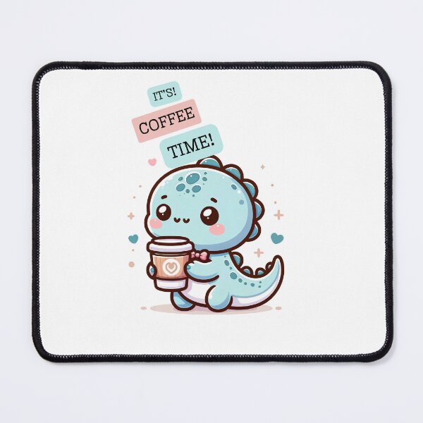 Item preview, Baby Dinosaur Holding a Cup of Coffee designed and sold by LILY ROSE.