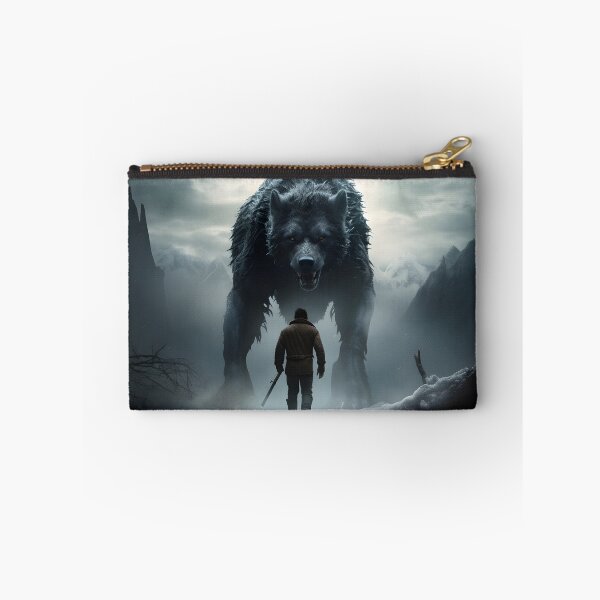 Item preview, Strong Will Soul of a Lonely Man and his Inner Protector Wolf AI Artwork designed and sold by FRTcreative.