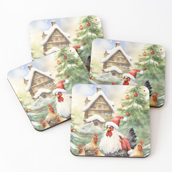 Item preview, Pecking at Christmas designed and sold by cute-animals99.