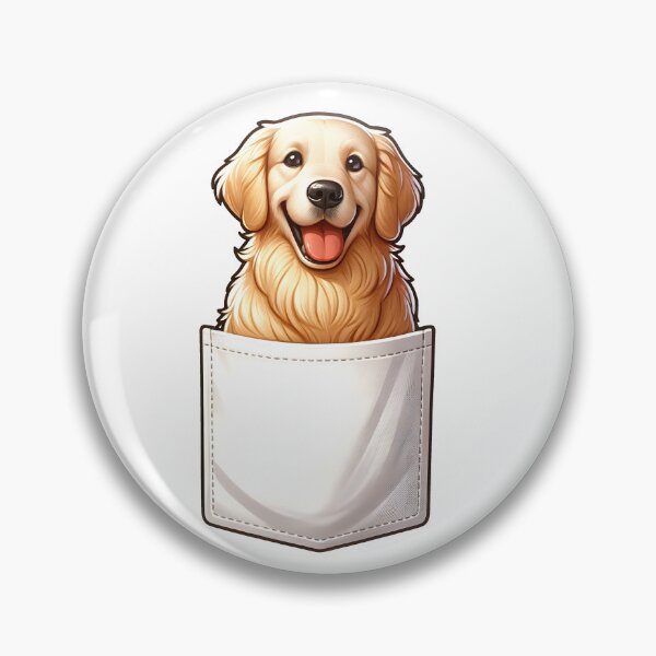 Item preview, Dog in Pocket, Golden Retriever designed and sold by Truck Stop One.