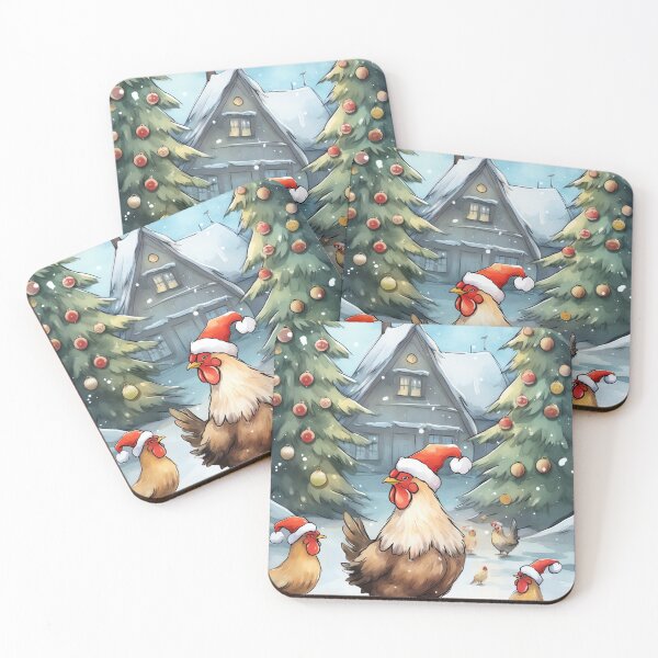 Item preview, Festive Farmyard Flock designed and sold by cute-animals99.