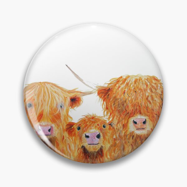 Item preview, WE 3 COOS HiGHLaND CoWS by SHiRLeY MacARTHuR  designed and sold by Shirley MacArthur Art.