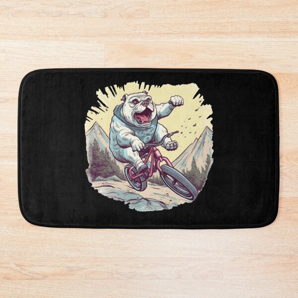 Item preview, Mountain biking is fun even for fat bulldogs designed and sold by WallGemsArt.