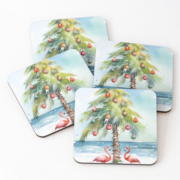 Item preview, Festive Flamingo Paradise designed and sold by cute-animals99.