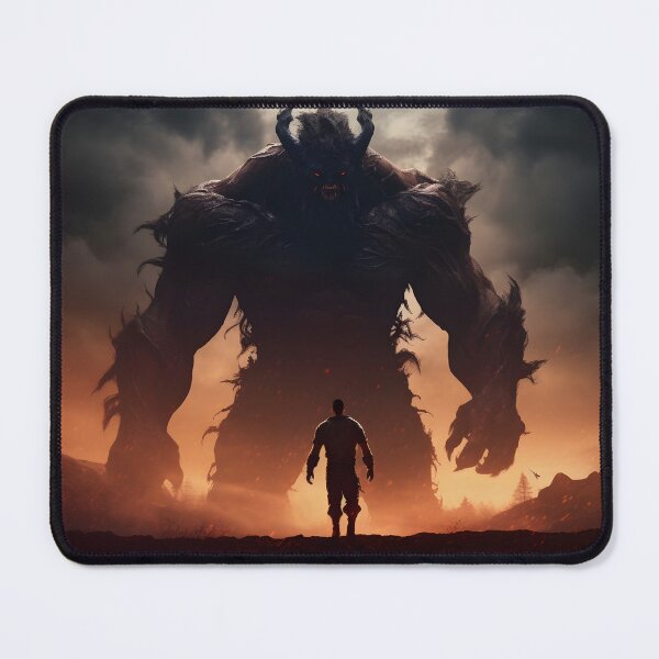 Item preview, Soul of a Man Fighting with Demons AI Artwork designed and sold by FRTcreative.