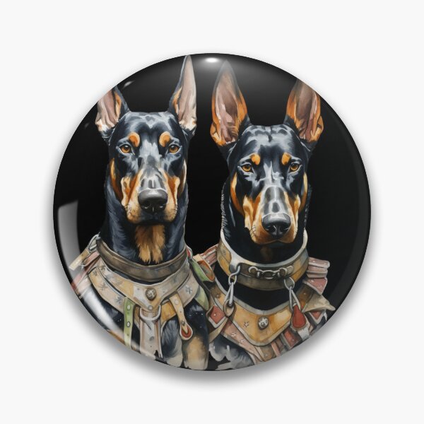Artikelvorschau, Niedlicher Dobermann-Militärhund // Dobermann-Militärdesign // Dobermann-Hundematten, niedliche Welpen-Haustier-Bandanas, niedliches Welpen-Hundeposter entworfen und verkauft von SMARTKIT  DESIGNAGENCY.
