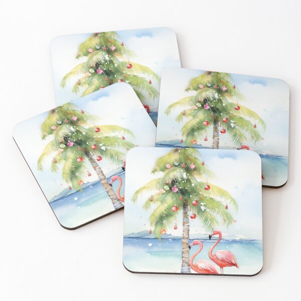 Item preview, Festive Flamingo Paradise designed and sold by cute-animals99.