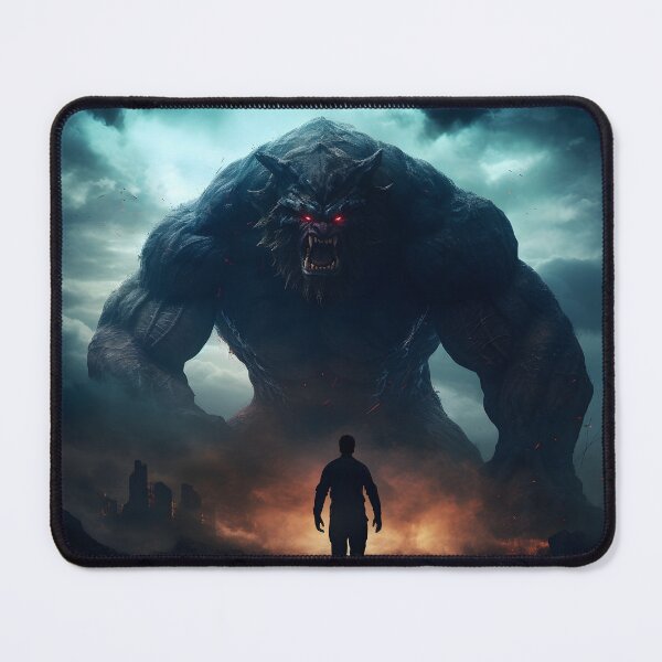 Item preview, Soul of a Man Fighting with Demons AI Artwork designed and sold by FRTcreative.