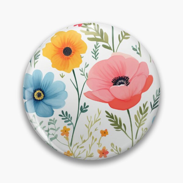 Item preview, flowers watercolor cute style  designed and sold by MuteluArtwork.