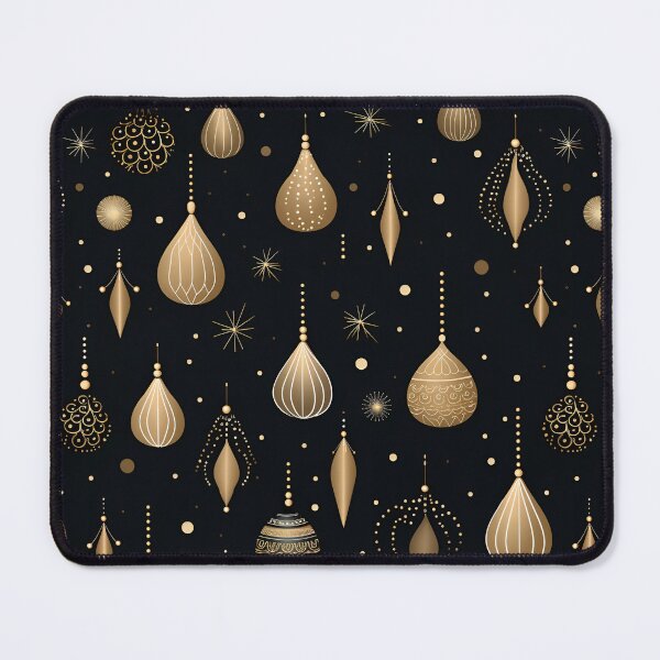 Item preview, Gold christmas baubles and stars designed and sold by Artdroid.