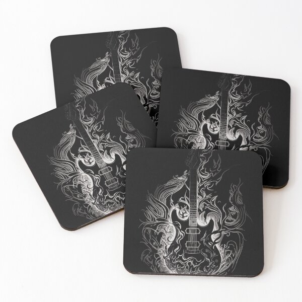 Item preview, Guitar Black Silhouette improved Band Design designed and sold by EternalDelight1.