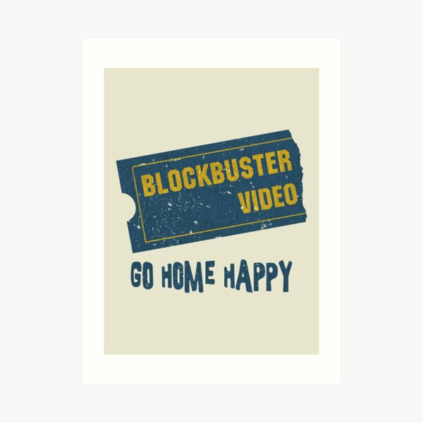 Blockbuster Video Vintage Art Print