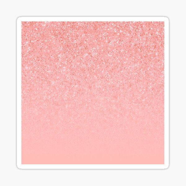 Rose Gold Glitter Cascade Sticker