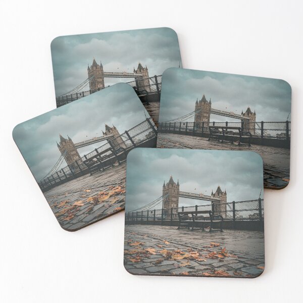 Item preview, Tower Bridge London autumn Leaves canvas designed and sold by BobbyConwayLDN.