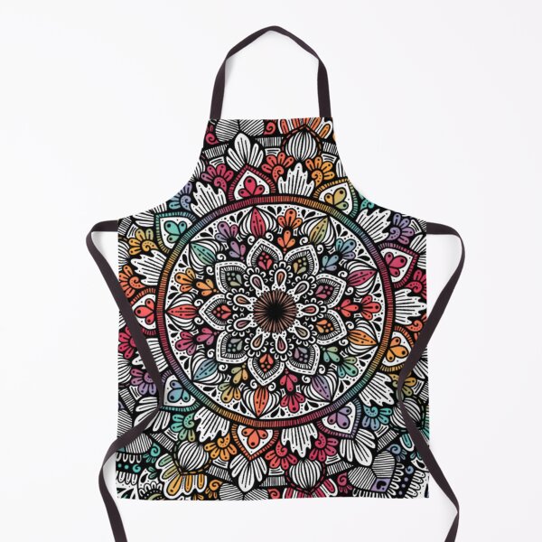 Item preview, Rainbow Mandala Zentangle Boho Design designed and sold by mandalasbymisa.