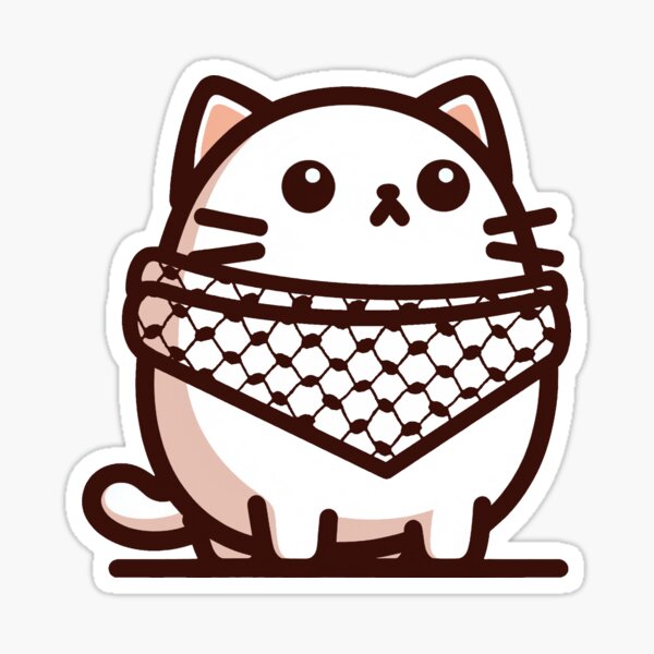 ASCII Computer Cat Bunny Animal Drawing' Sticker | Spreadshirt