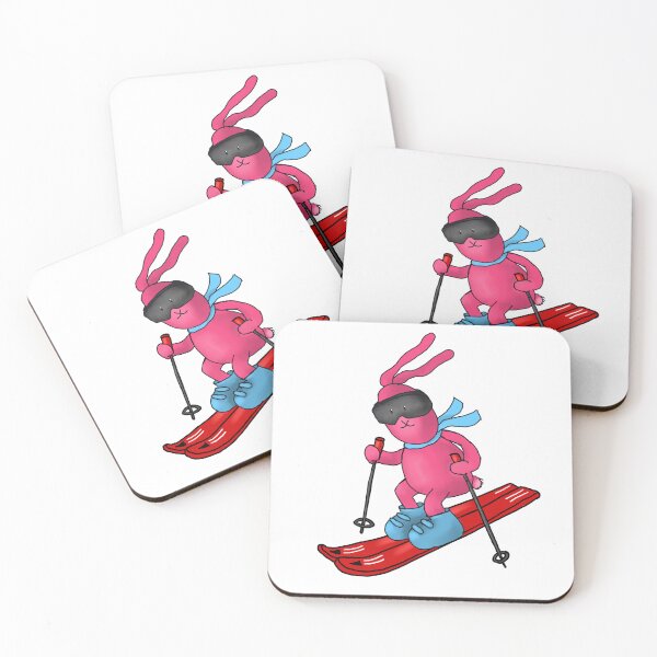 Item preview, a skiing funny bunny designed and sold by Linda Dammann.